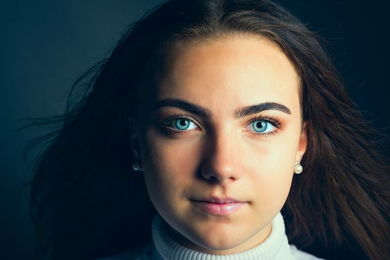 портрет, студия, девушка, Margarita фото превью