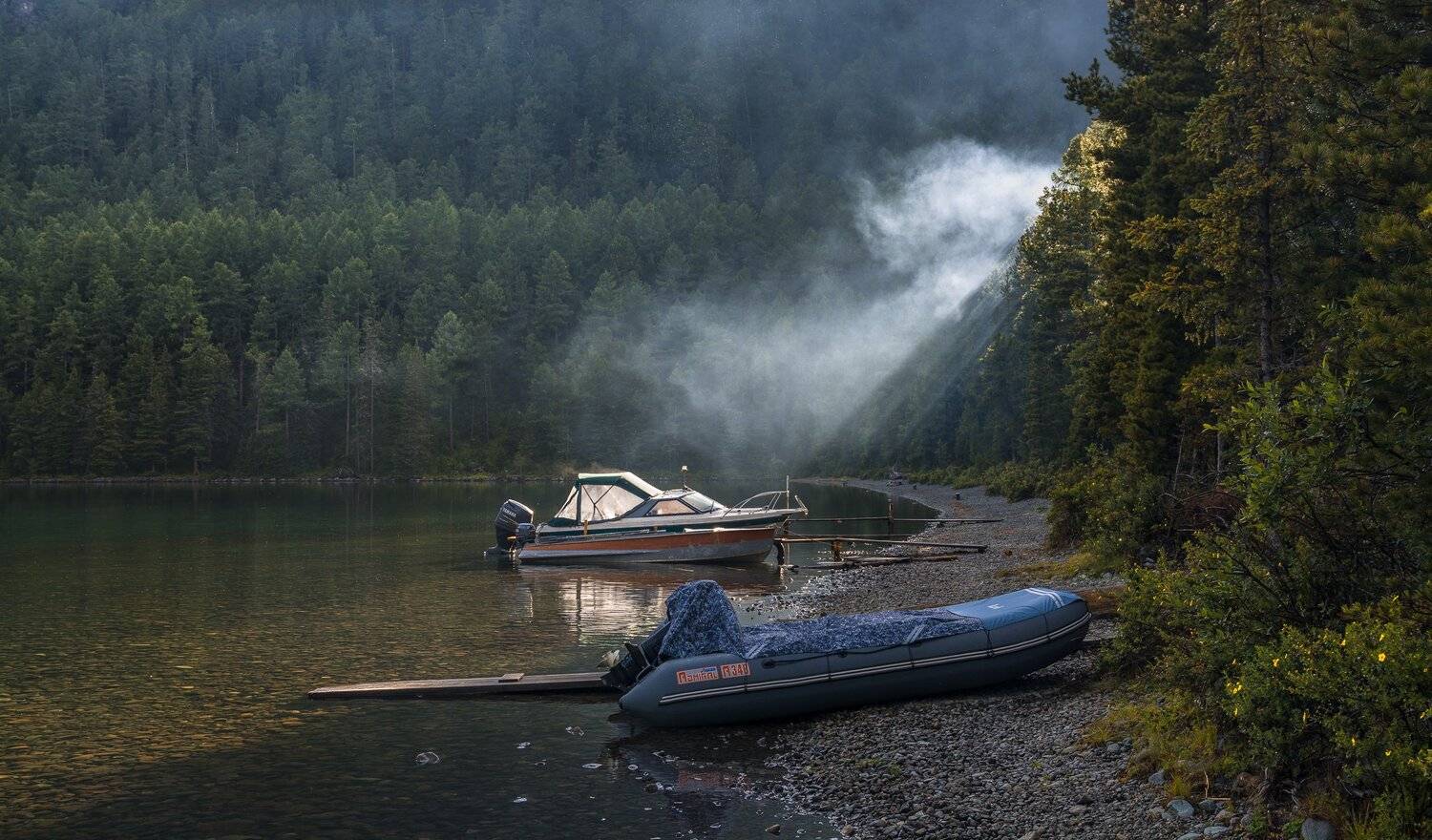 россия, горный алтай, озеро, вечер, лето, Андрей Поляков