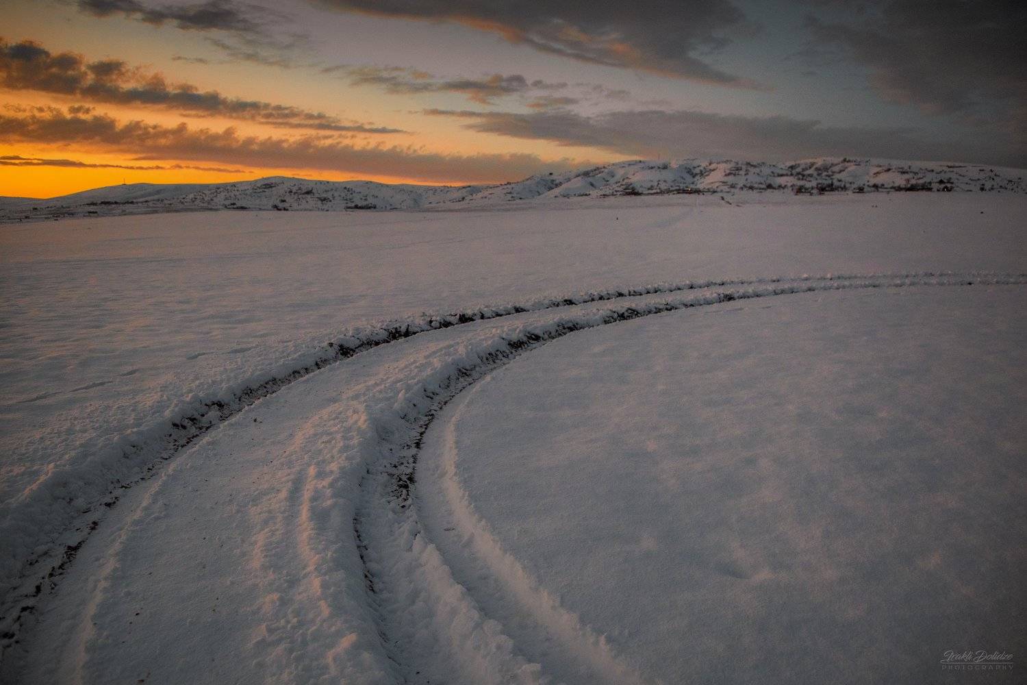 snow, winter, sunset, photography, outdoor, evening, landscape, colors, ირაკლი დოლიძე