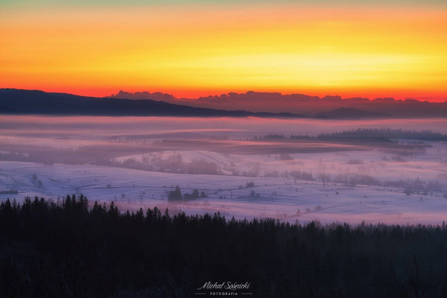 #mountains #poland #sunrise #snow #winter #morning #sky #beautiful #heaven #stairway #bluehour, Michał Sośnicki