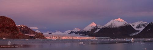 Закат на Шпицбергене