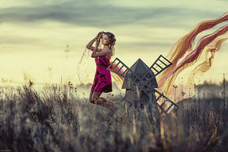 Над полем заря пролетала... фото превью