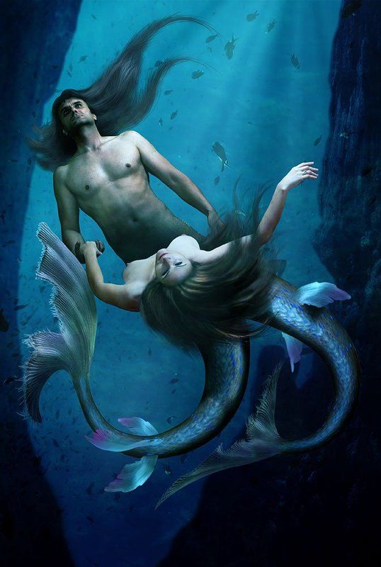 Море, Океан, Подводный мир, Русалка Зодиак. Рыбы. фото превью