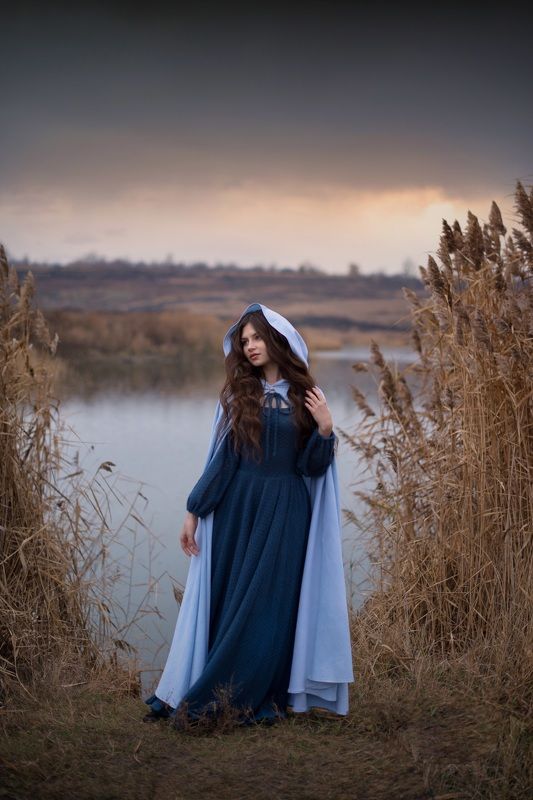 девушка, сказка, природа, озеро, фантазия, красота, брюнетка Ангелина фото превью