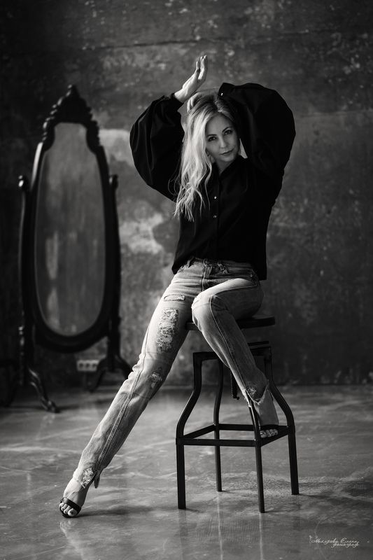 портрет, женщина, студия *** фото превью