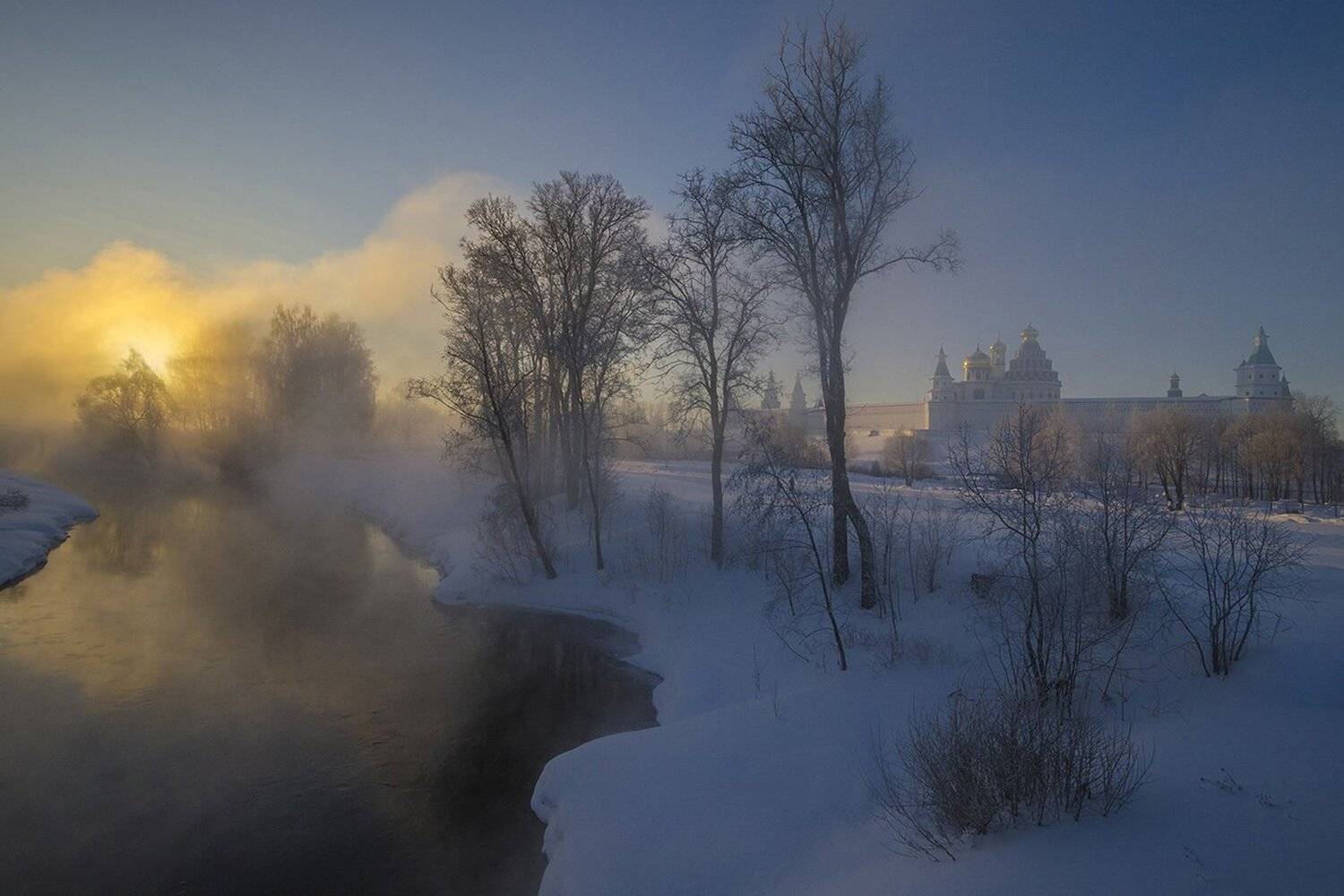 зима, утро, истра, Михаил Агеев