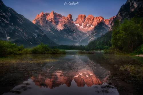 Morning in Dolomites