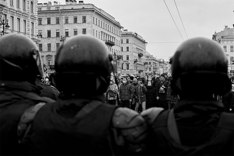 репортаж, стрит, митинг, чб, улица, урбан, народ, reportage, street, urban Митинг Санкт Петербург 2021 фото превью