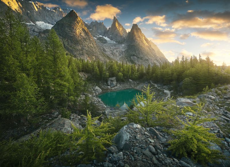 #landscape #mountains #alps #italy #sunset #sunrise #france Emerald Treasure фото превью