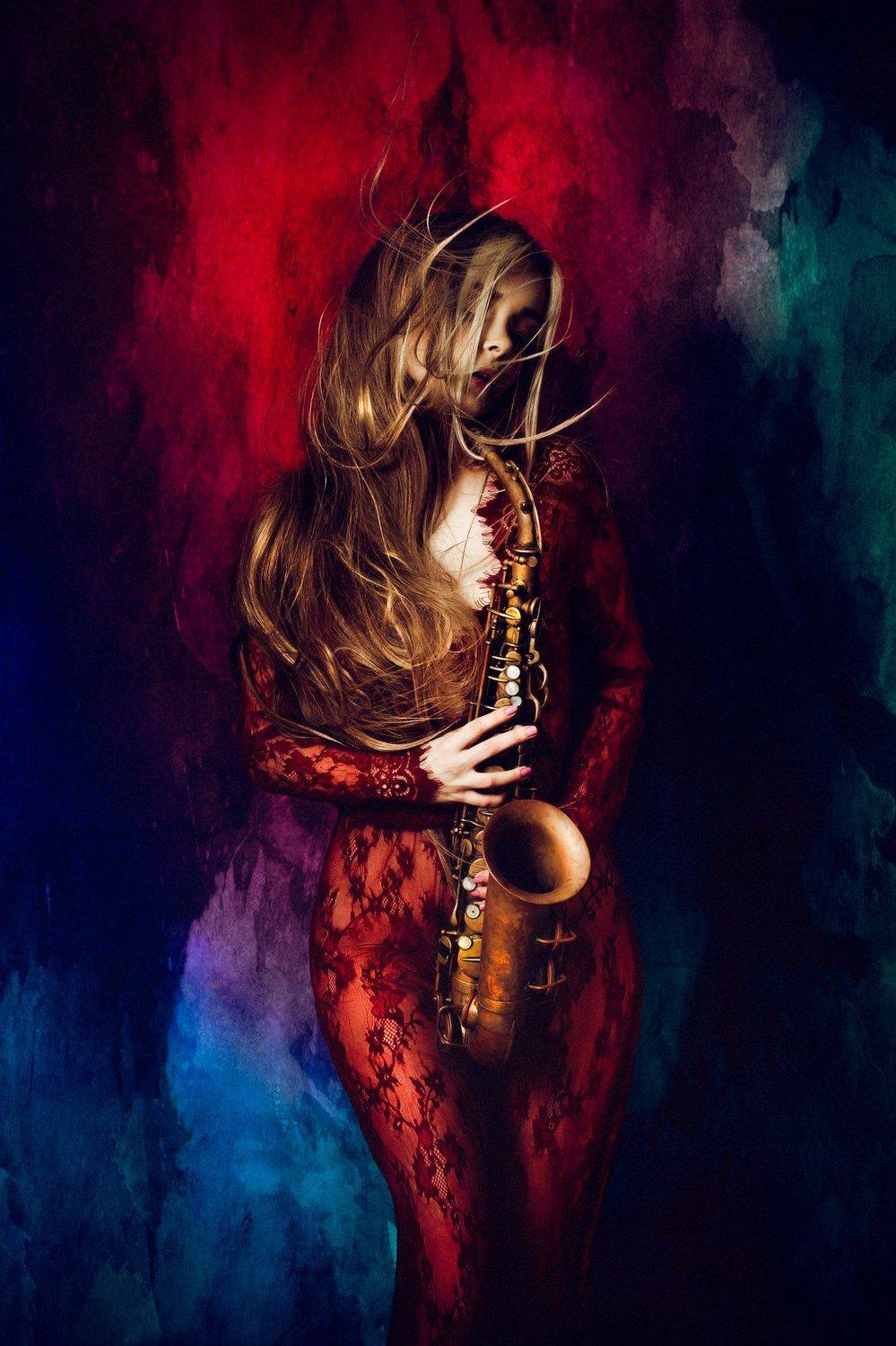 woman, portrait, studio, conceptual, art, colors, Руслан Болгов (Axe)