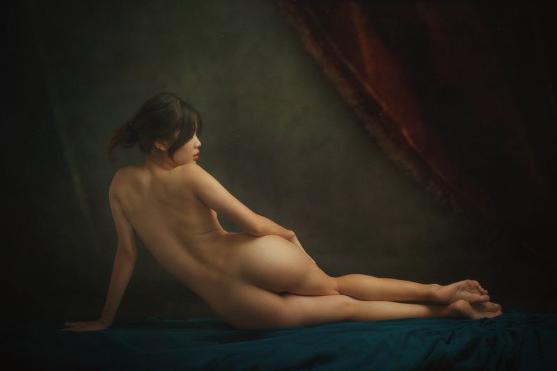 nude, fine nude, woman, female, beauty, body, low-key, monochrome, black and white, bw, vietnamese, asian, girl, staged, fine art * * * фото превью