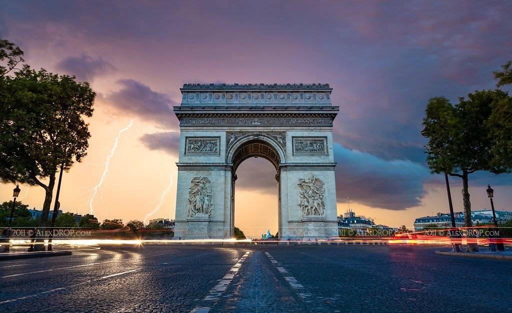 lightning weather stream canon cityscape color postcard picturesque landmark europe paris france travel urban city architecture iconic panorama long exposure, AlexDROP