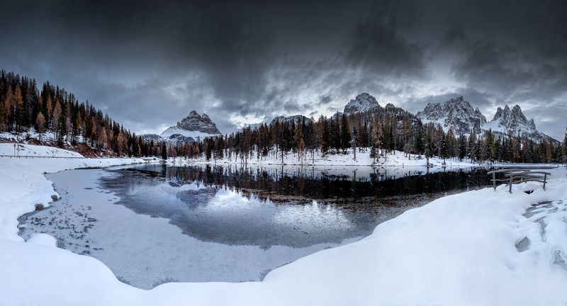 italy, dolomites, lake, landscape, Lake фото превью