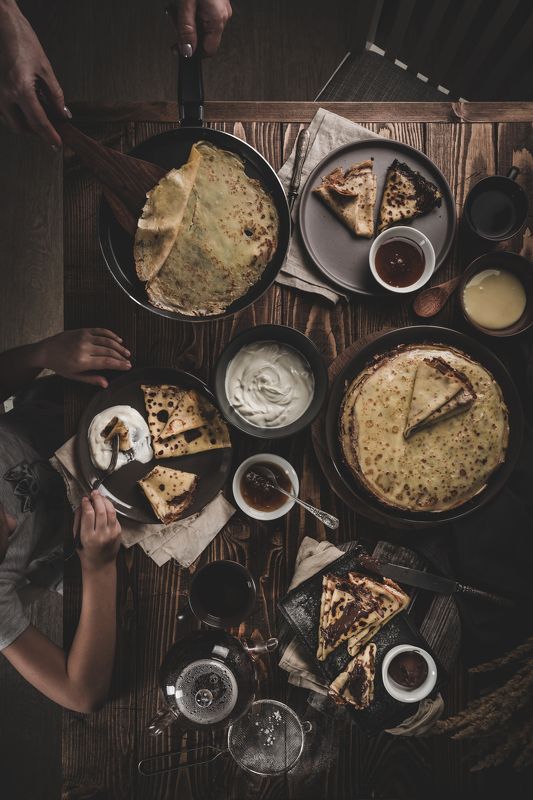еда, блины, натюрморт, food, flatlay, С Масленицей  фото превью