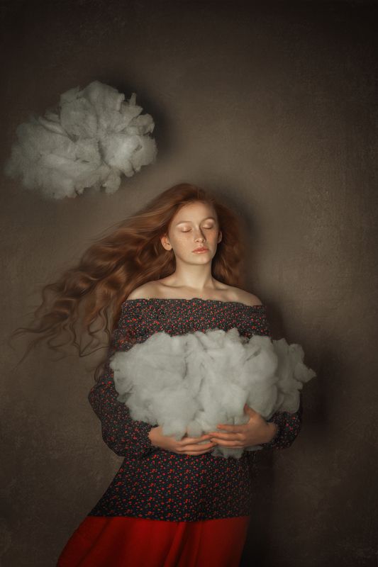 Девушка Облака фото превью