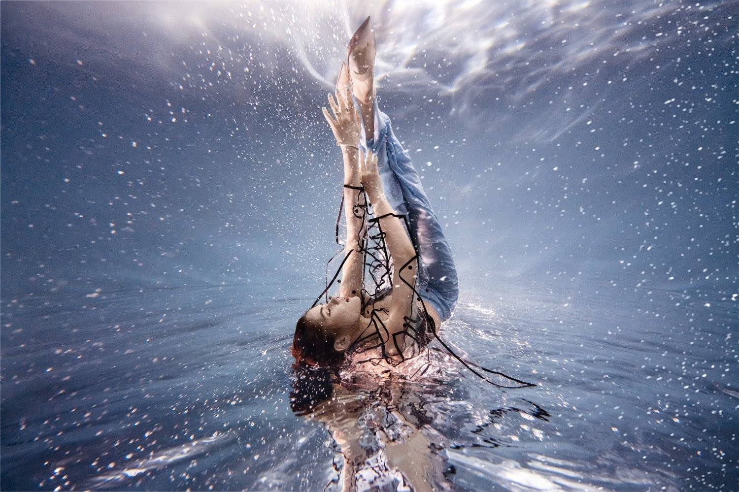 подводная съемка, под водой, under the water, underwater, in water,red, fashion, фэшн, Александра Маркварт