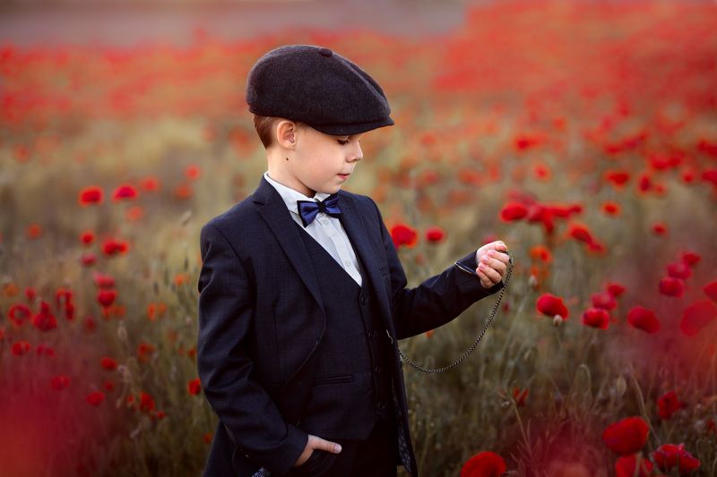 весна, дети, ребёнок, поле, маки, природа, острые козырьки, фильм, часы, ожидание, мальчик, ребёнок, цветы, ... фото превью