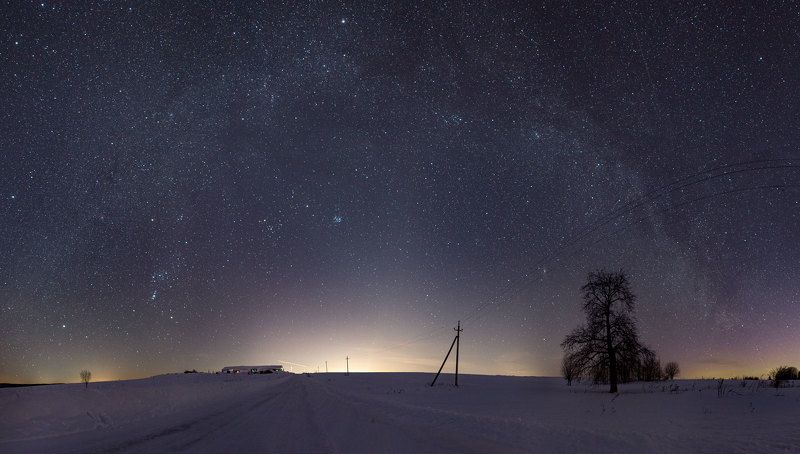 звезды, млечный путь, ночь, астрофото Звездное небо в Паинцах фото превью