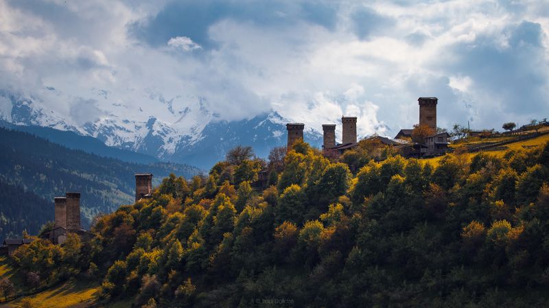 svaneti, landscape, mountain, castles, castle, outdoor, photography, love, photographer Svanetian Castles фото превью