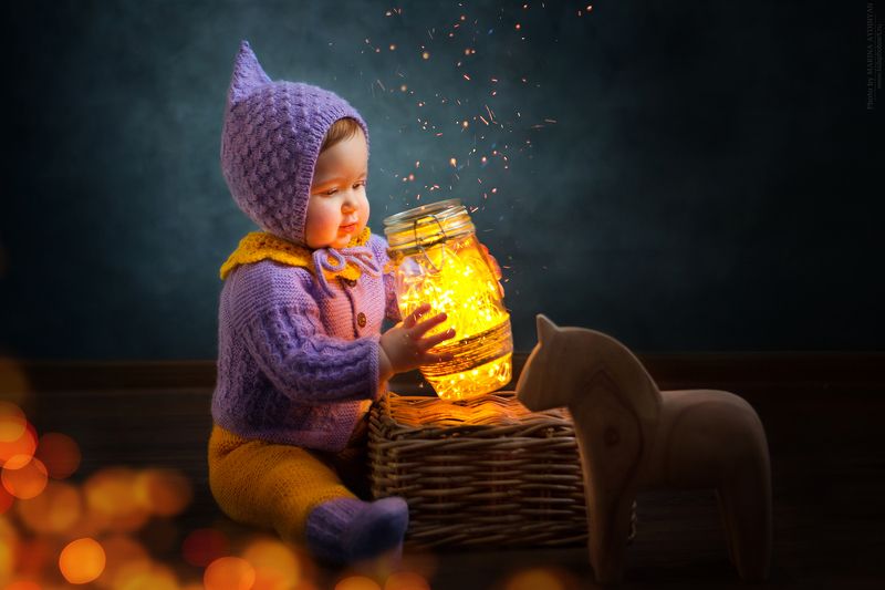 дети сказка волшебство портрет детские малыши Волшебная пыль фото превью