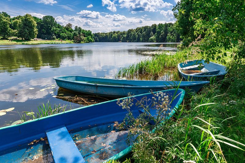 canon, landscape, color, postcard, picturesque, russia, park, water, lake, nature, summer, foliage Тише! Не распугайте дикие лодки! фото превью