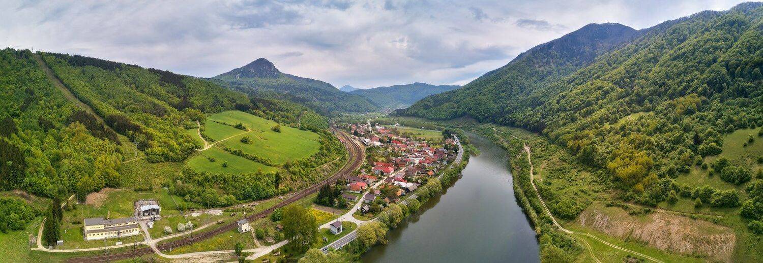 апрель, весна, горы, дорога, европа, панорама, река, словакия, татры, Вейзе Максим