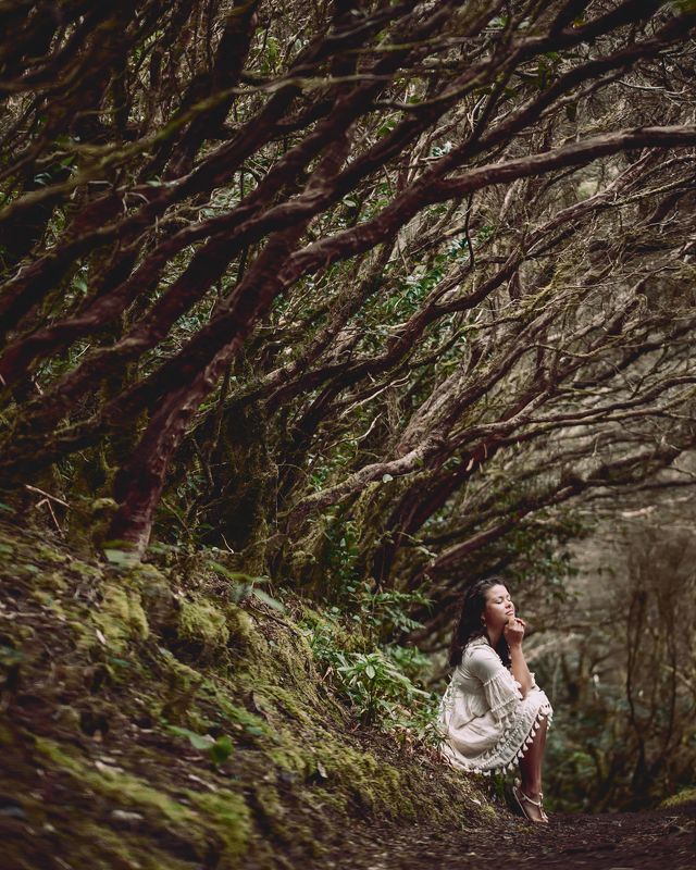 портрет, portrait, people, eyes, girl, lady, жанр, mood, soul, девушка, nature, film, фотография, mountains, photo, island, beach Forest fairy фото превью