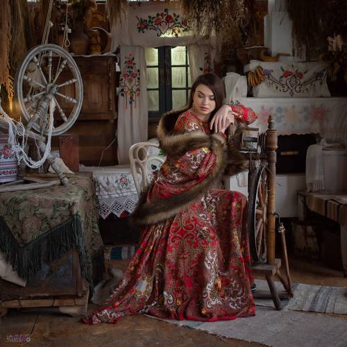 В русской избе