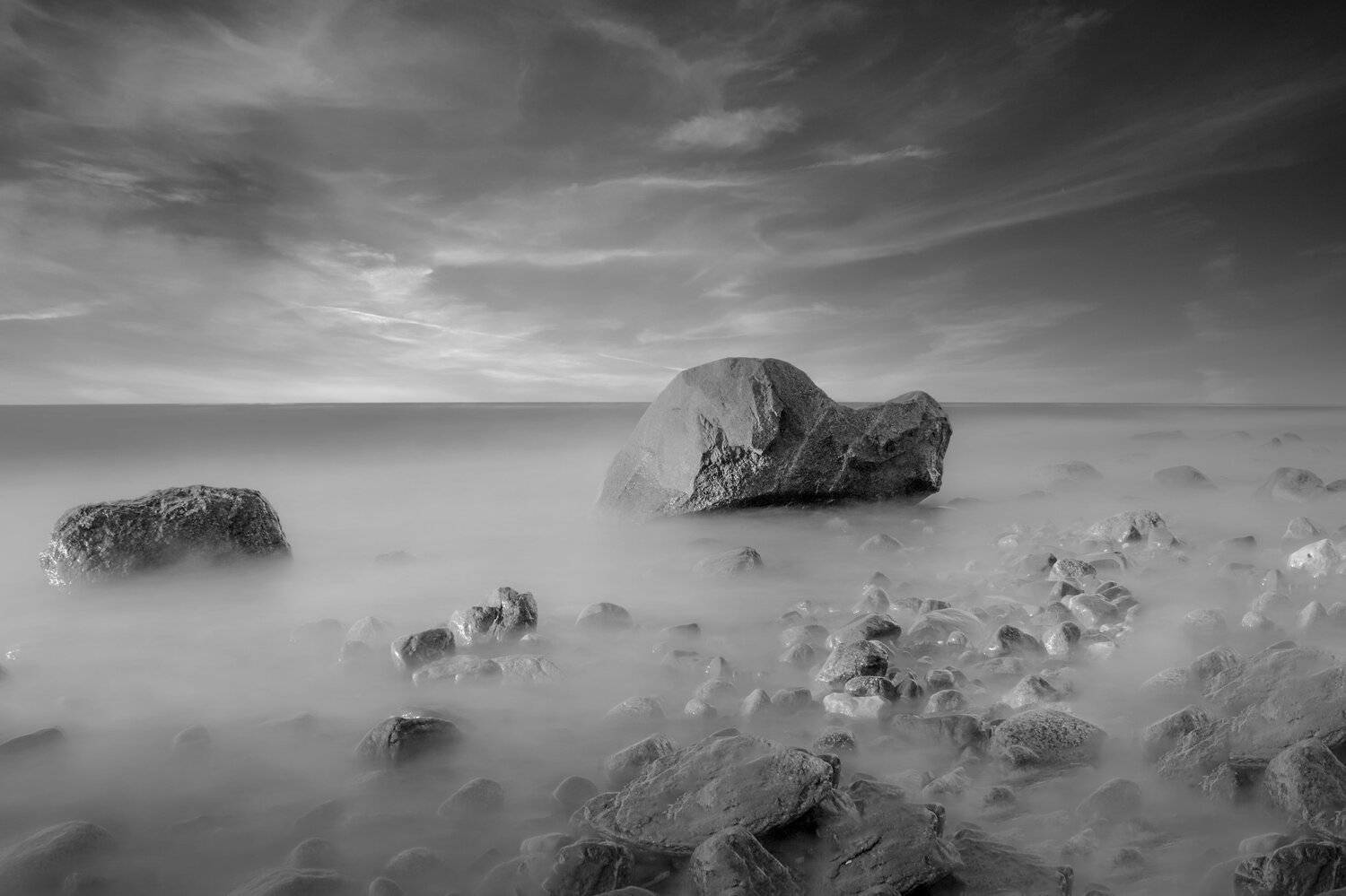 Stones, Baltic, Silence, Water, Light, Summer, Atmosphere, Landscape, Nature, Sky, Clouds, Nikon, Krzysztof Tollas