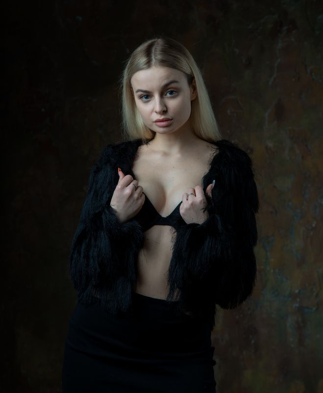 студийный портрет, красивая девушка, женский портрет, сексуальная девушка Настя фото превью