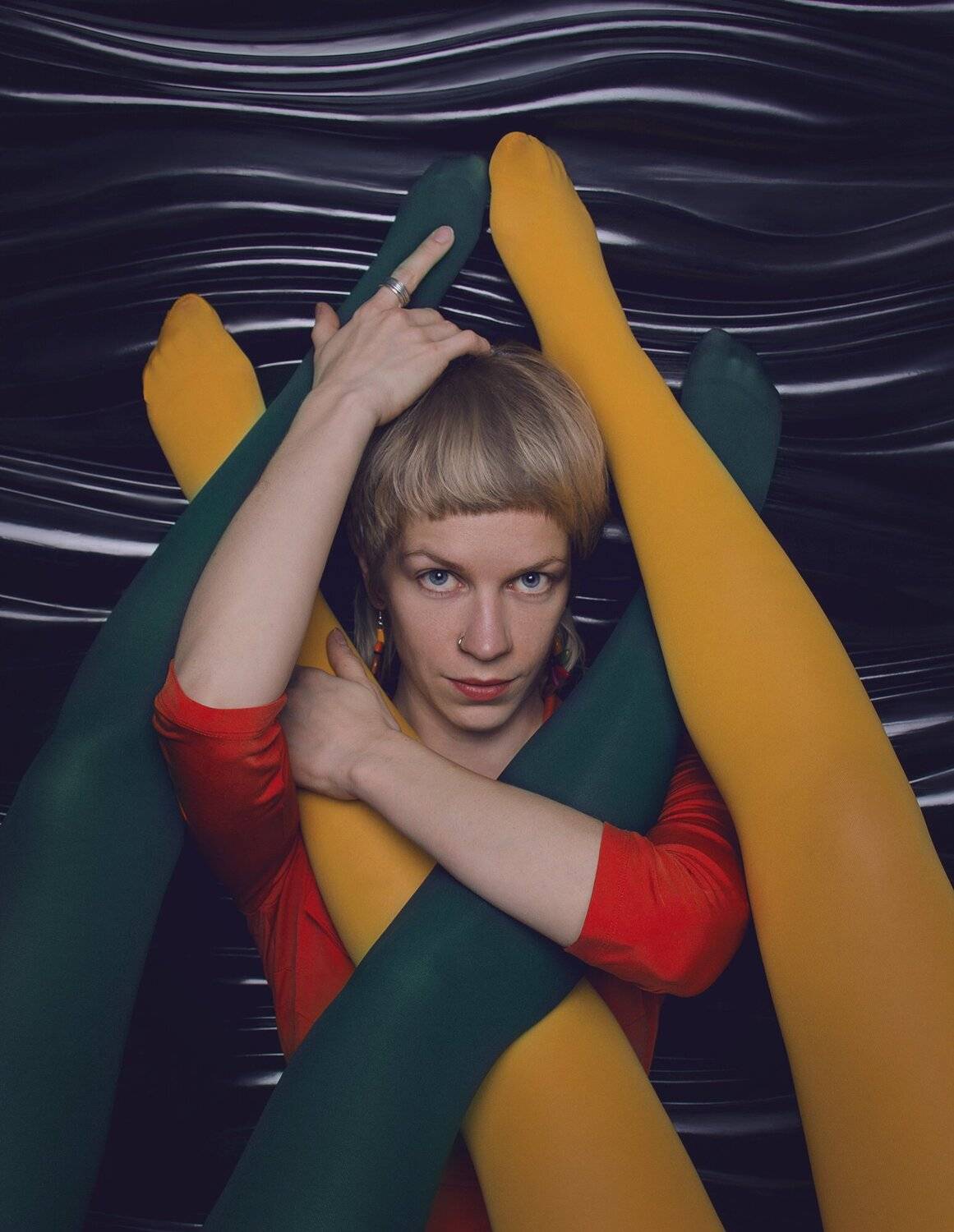 Colored, female portrait, fashion , Ксения Okdmuse