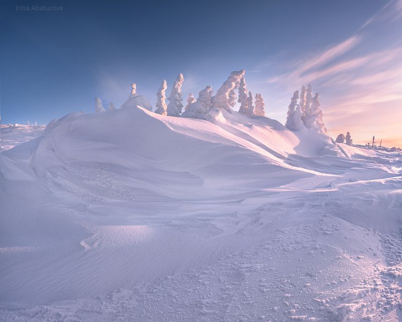 зима, урал, север, снег, ветер, сугроб, гух, главный уральский хребет Снежная поэзия ветра фото превью
