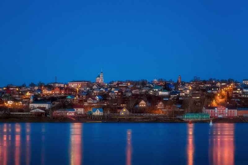 Бирск, майский вечер над рекой фото превью