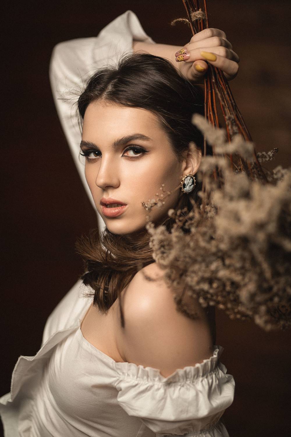 девушка, модель, портрет, фотосессия, студия, макияж, гламур, girl, beauty, model, modeling, young, portrait, make-up, творческий портрет, женский портрет, woman, young woman, glamour, постановка, постановочная фотография, Владимир Васильев