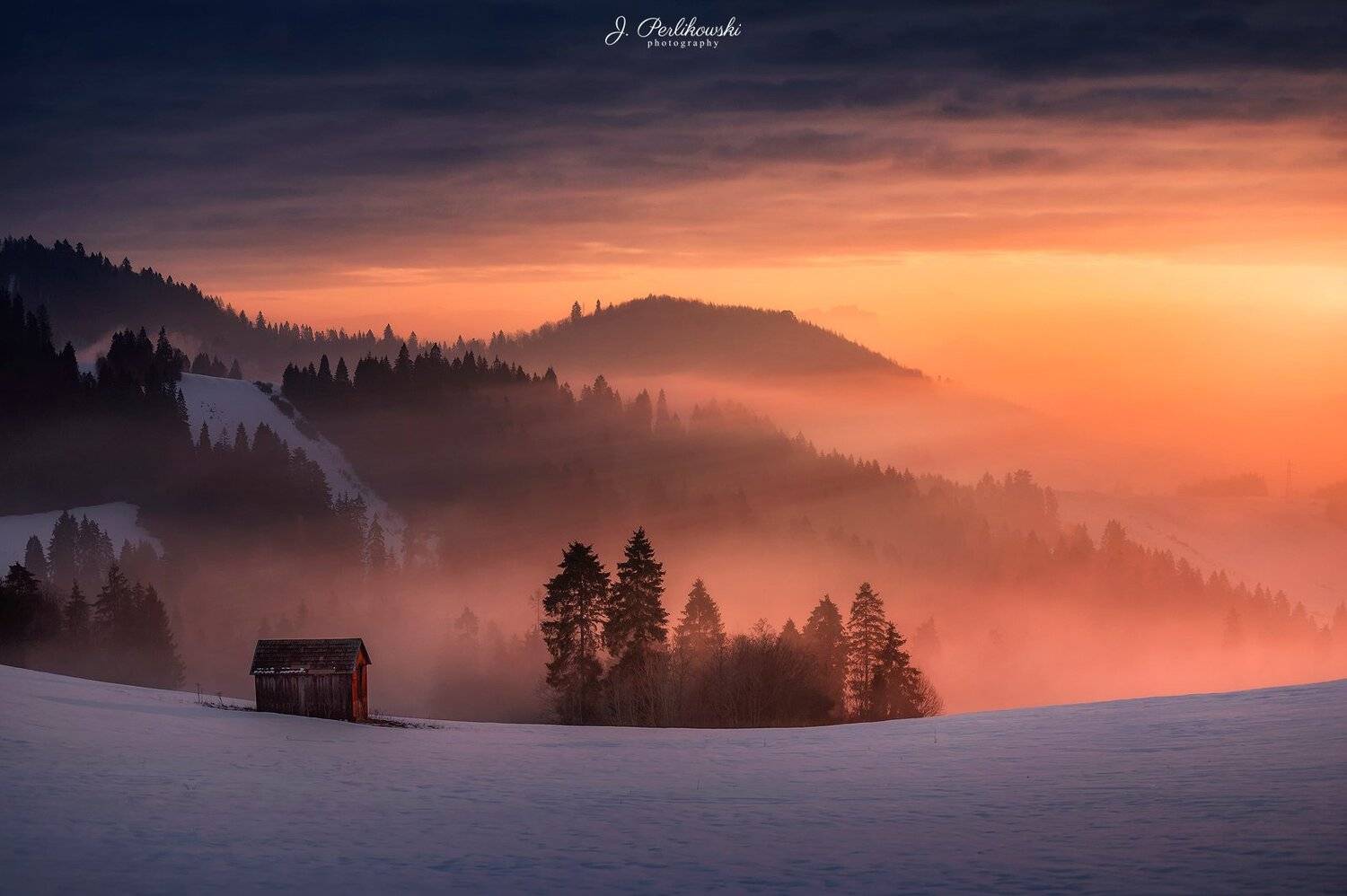 mountains, sunrise, landscape, Jakub Perlikowski