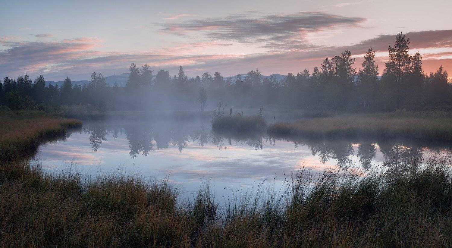 пейзаж,россия,кольский,север,небо,рассвет,отражение, Виталий Истомин