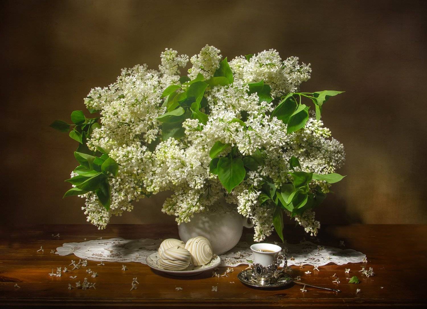 натюрморт, сирень, зефир, Татьяна Феденкова