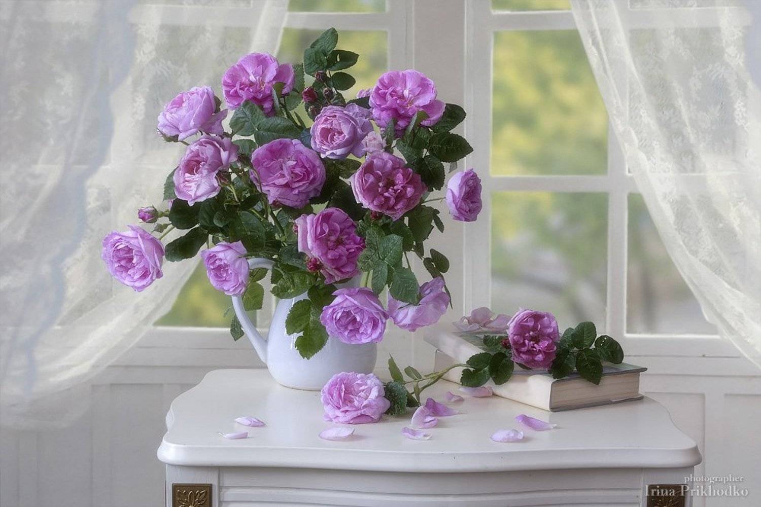 натюрморт, цветочный, винтажный, ретро, розы, цветы, букеты, Ирина Приходько