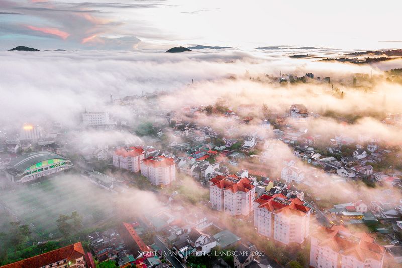 Fog, Cityscape Da Lat 2020 фото превью