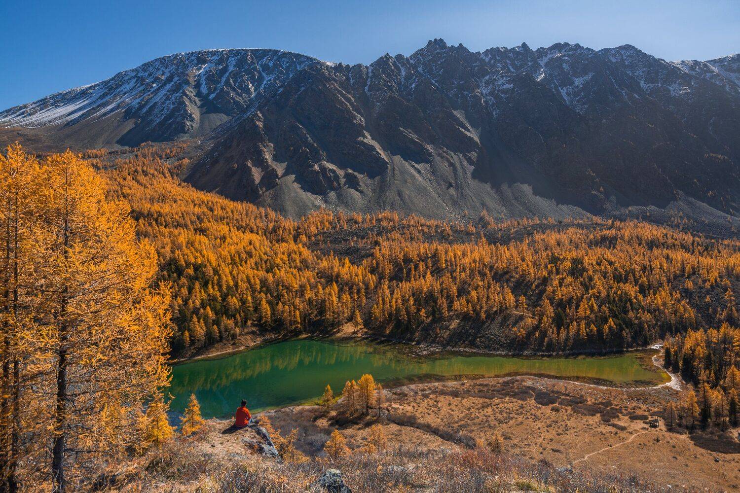 россия, горный алтай, 2-е куектанарское озеро, осень, Андрей Поляков