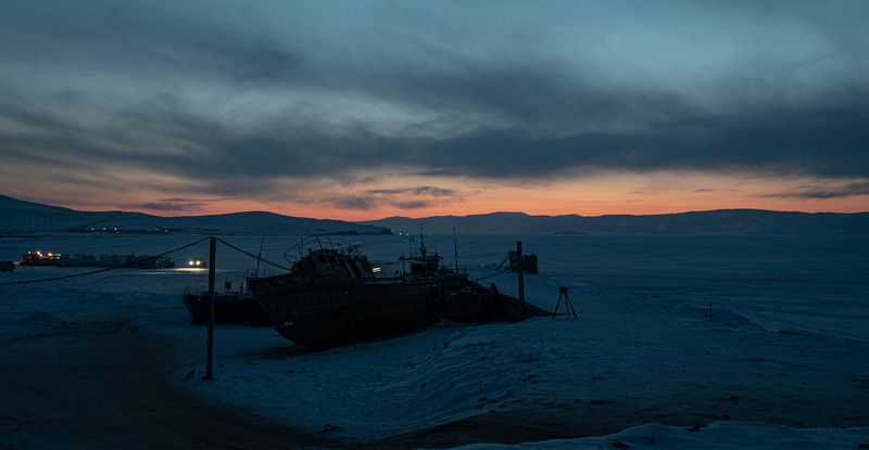 природа, пейзаж на закате фото превью