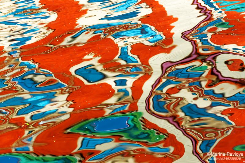 город, петербург, абстракция, акваабстракция, акваграфика, отражение на воде, петербургские акварели, парейдолия, nikon Весна - красна. Аллегория весны фото превью