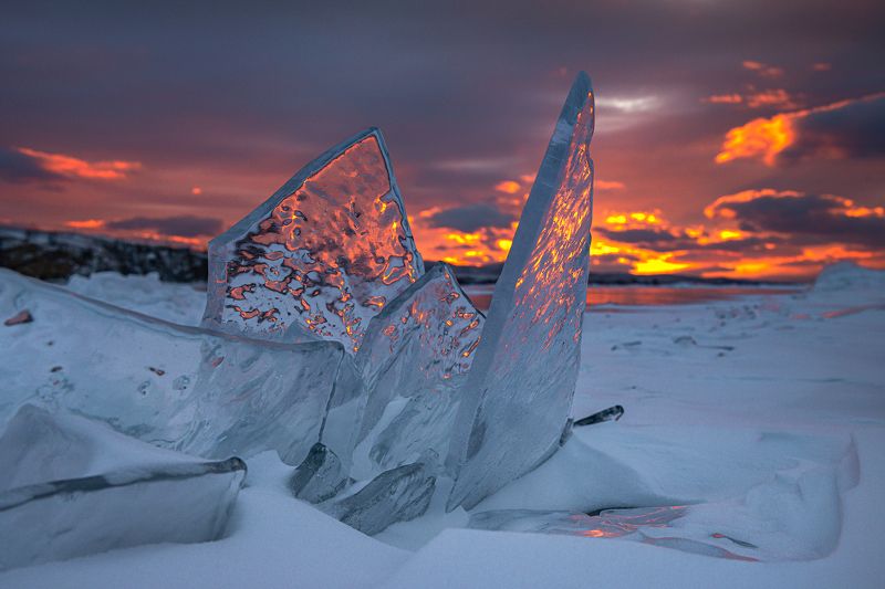 зима, лед, торос, льдинка, байкал Расправляя крылья фото превью