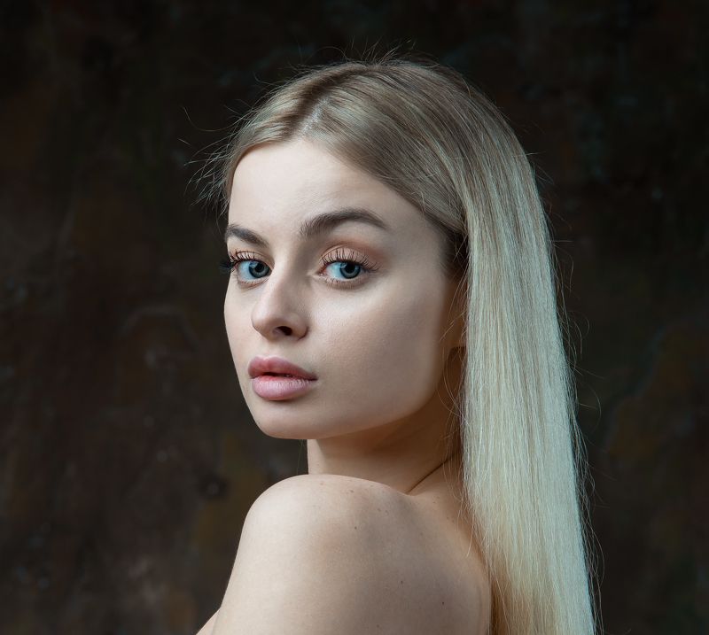студийный портрет, красивая девушка, женский портрет Настя фото превью