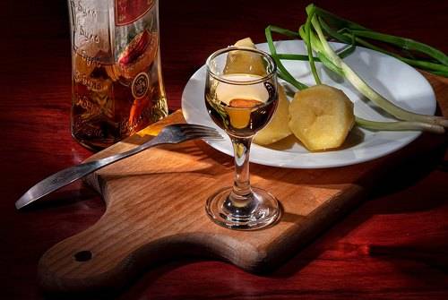 С отварным картофелем