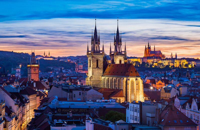 canon, color, postcard, picturesque, landmark, europe, czechia, prague, travel, urban, architecture, iconic, skyline Панорама Праги фото превью