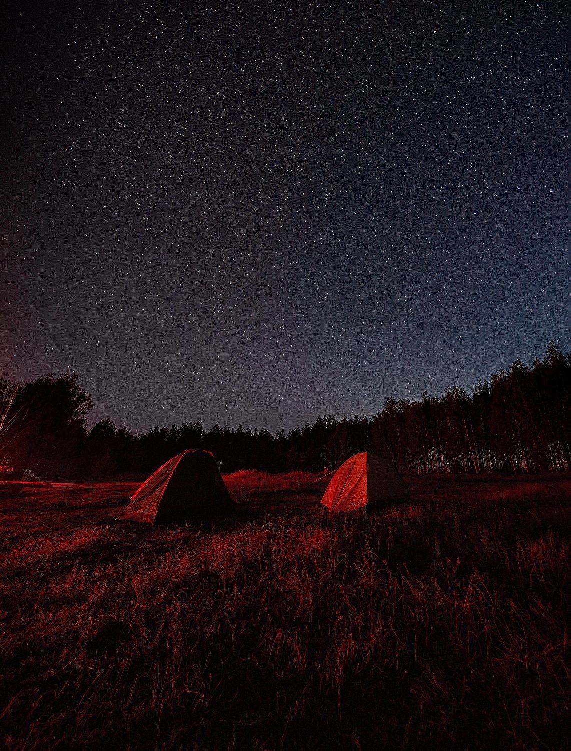 ночь, звезды , панорама, Тимофей Бутов