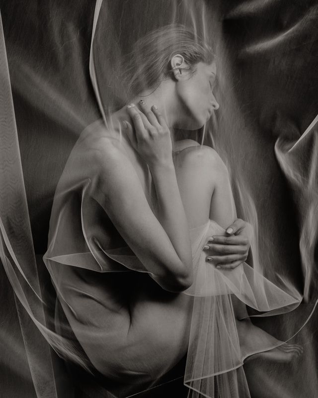 girl, девушка, чб, bw, sexy, beauty, naked, nu, nude  фото превью