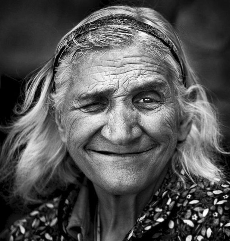 smile, portrait, bw Just Smile :) фото превью