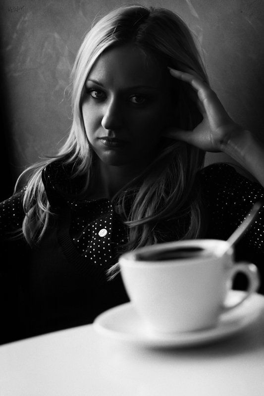 фото, кафе, девушка, кофе не слова больше фото превью